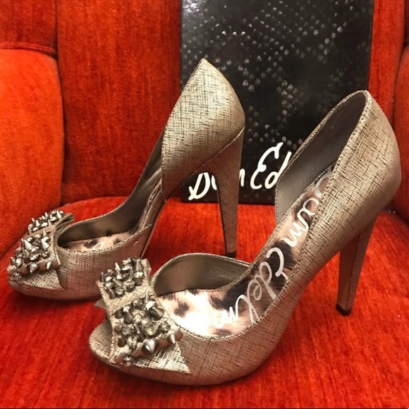 🎉 HP 🎉 NEW in Box SAM EDELMAN LORNA HEELS SIZE 8 - Picture 6 of 8